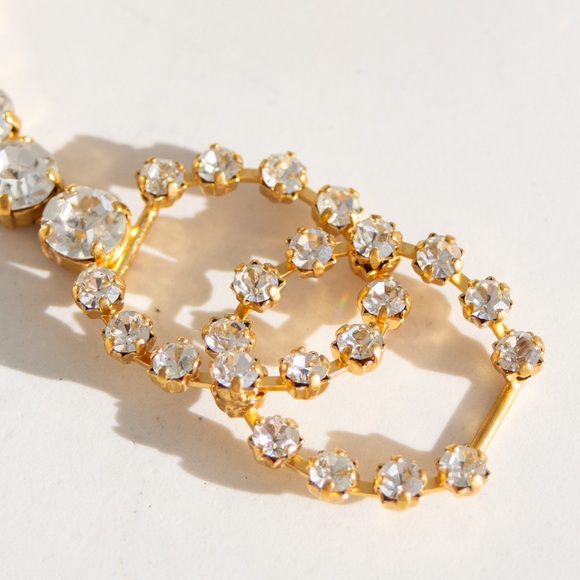 Chanel Vintage Barbie 1995 Crystal Rhinestone Embellished Chain Waist Gold Belt - Picture 5 of 16